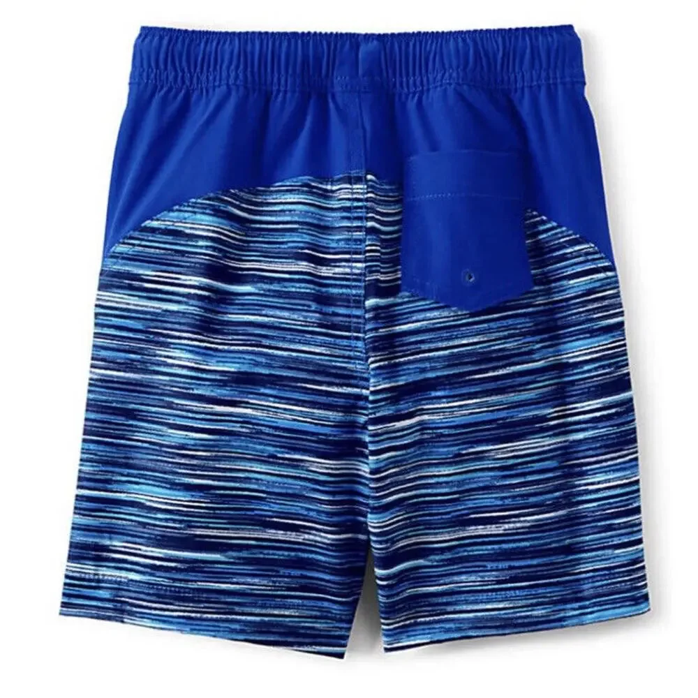 NWT Lands' End‎ Boys Swim Trunks Swim Bottoms Size X-Small (4-5) Quick Dry NWT